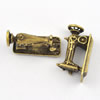 Pendant/Charm. Fashion Zinc Alloy Jewelry Findings. Lead-free. Sewing Machine 25x15mm. Sold by Bag
