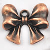 Pendant/Charm. Fashion Zinc Alloy Jewelry Findings. Lead-free. Bowknot 16x18mm. Sold by Bag