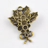 Pendant/Charm. Fashion Zinc Alloy Jewelry Findings. Lead-free. 22x28mm. Sold by Bag