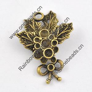 Pendant/Charm. Fashion Zinc Alloy Jewelry Findings. Lead-free. 22x28mm. Sold by Bag