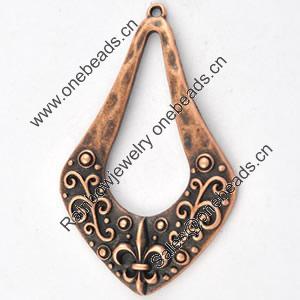 Pendant/Charm. Fashion Zinc Alloy Jewelry Findings. Lead-free. 32x51mm. Sold by Bag