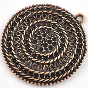 Pendant/Charm. Fashion Zinc Alloy Jewelry Findings. Lead-free. 38x41mm. Sold by PC