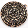 Pendant/Charm. Fashion Zinc Alloy Jewelry Findings. Lead-free. 38x41mm. Sold by PC