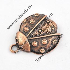 Pendant/Charm. Fashion Zinc Alloy Jewelry Findings. Lead-free. Animal 36x29mm. Sold by Bag