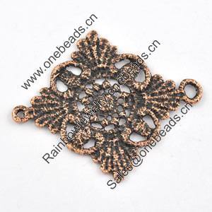 Connector. Fashion Zinc Alloy Jewelry Findings. Leas-free. 48x57mm. Sold by Bag