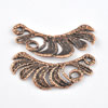 Pendant/Charm. Fashion Zinc Alloy Jewelry Findings. Lead-free. Leaf 24x53mm. Sold by Bag