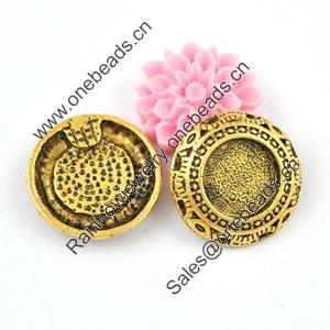 Zinc Alloy Cabochon Settings. Fashion Jewelry Findings. Lead-free. 18mm. Inner Dia:10mm. Sold by Bag