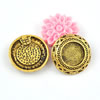 Zinc Alloy Cabochon Settings. Fashion Jewelry Findings. Lead-free. 18mm. Inner Dia:10mm. Sold by Bag