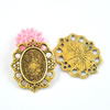 Zinc Alloy Cabochon Settings. Fashion Jewelry Findings. Lead-free. 25x19mm. Inner Dia:13x18mm. Sold by Bag