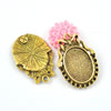 Zinc Alloy Cabochon Settings. Fashion Jewelry Findings. Lead-free. 30x21mm. Inner Dia:13x19mm. Sold by Bag