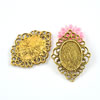 Zinc Alloy Cabochon Settings. Fashion Jewelry Findings. Lead-free. 32x25mm. Inner Dia:13x18mm. Sold by Bag