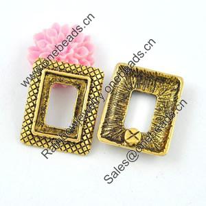 Zinc Alloy Cabochon Settings. Fashion Jewelry Findings. Lead-free. 17x21mm. Sold by Bag