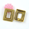 Zinc Alloy Cabochon Settings. Fashion Jewelry Findings. Lead-free. 17x21mm. Sold by Bag