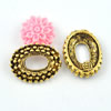 Zinc Alloy Cabochon Settings. Fashion Jewelry Findings. Lead-free. 23x18mm. Inner Dia:14x10mm. Sold by Bag