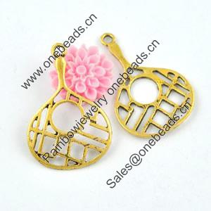 Pendant/Charm. Fashion Zinc Alloy Jewelry Findings. Lead-free. 33x22mm. Sold by Bag