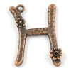 Pendant/Charm. Fashion Zinc Alloy Jewelry Findings. Lead-free. The English Alphabet 29x19mm. Sold by Bag 