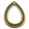 Pendant/Charm. Fashion Zinc Alloy Jewelry Findings. Lead-free. Teardrop 23x31mm. Sold by Bag 