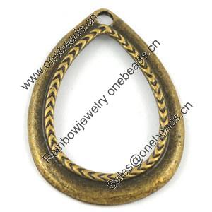 Pendant/Charm. Fashion Zinc Alloy Jewelry Findings. Lead-free. Teardrop 23x31mm. Sold by Bag 