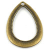 Pendant/Charm. Fashion Zinc Alloy Jewelry Findings. Lead-free. Teardrop 29x39mm. Sold by Bag 