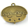 Pendant/Charm. Fashion Zinc Alloy Jewelry Findings. Lead-free. 26x30mm. Sold by Bag 