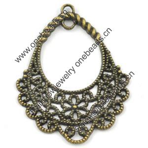 Pendant/Charm. Fashion Zinc Alloy Jewelry Findings. Lead-free. 30x40mm. Sold by Bag 