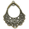 Pendant/Charm. Fashion Zinc Alloy Jewelry Findings. Lead-free. 30x40mm. Sold by Bag 