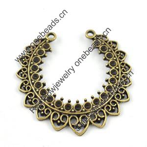 Pendant/Charm. Fashion Zinc Alloy Jewelry Findings. Lead-free. 32x33mm. Sold by Bag