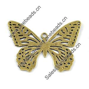 Pendant/Charm. Fashion Zinc Alloy Jewelry Findings. Lead-free. Animal 33x44mm. Sold by Bag