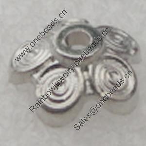 Beads Caps. Fashion CCB plastic Jewelry findings. 4x9mm. Hole:1mm. Sold by Bag