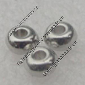 Beads, Fashion CCB plastic Jewelry findings, 4x2mm. Hole:1.5mm. Sold by Bag 