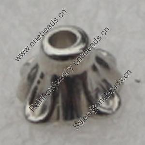 Beads Caps. Fashion CCB plastic Jewelry findings. 5x7mm. Inner Dia:4x4mm. Sold by Bag