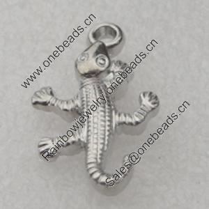Pendant/Charm. Fashion CCB plastic Jewelry findings. Animal 26x15mm. Sold by Bag