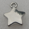 Pendant/Charm. Fashion CCB plastic Jewelry findings. Star 12x12mm. Sold by Bag