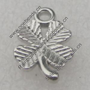 Pendant/Charm. Fashion CCB plastic Jewelry findings. Flower 15x10mm. Sold by Bag