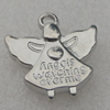 Pendant/Charm. Fashion CCB plastic Jewelry findings. Angel 20x18mm. Sold by Bag
