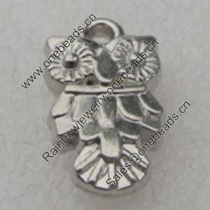 Pendant/Charm. Fashion CCB plastic Jewelry findings. Animal 11x19mm. Sold by Bag