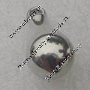 Pendant/Charm. Fashion CCB plastic Jewelry findings. 16x7mm. Sold by Bag