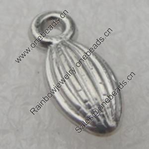 Pendant/Charm. Fashion CCB plastic Jewelry findings. 10x4mm. Sold by Bag