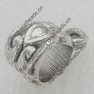 Zinc alloy Bail Beads. Fashion jewelry findings. 13x7mm. Sold by Bag