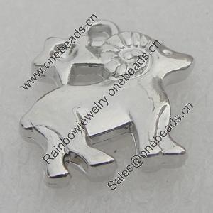 Pendant/Charm. Fashion CCB Plastic jewelry findings. Animal 19x19mm. Sold by Bag