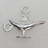 Pendant/Charm. Fashion CCB Plastic jewelry findings. Teapot 22x18mm. Sold by Bag