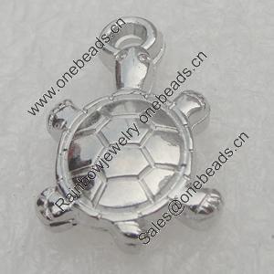 Pendant/Charm. Fashion CCB Plastic jewelry findings. Animal 11x19mm. Sold by Bag
