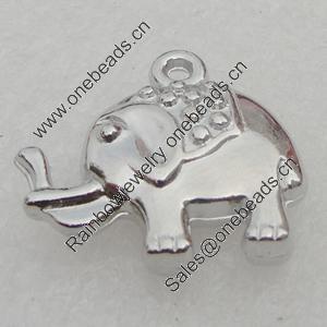 Pendant/Charm. Fashion CCB Plastic jewelry findings. Animal 23x22mm. Sold by Bag