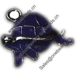 Zinc Alloy Enamel Pendant. Fashion Jewelry findings. Lead-free. Animal About 20mm Sold by PC 