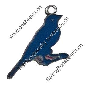 Zinc Alloy Enamel Pendant. Fashion Jewelry findings. Lead-free. Animal About 20mm Sold by PC 