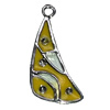 Zinc Alloy Enamel Pendant. Fashion Jewelry findings. Lead-free. About 20mm Sold by PC 