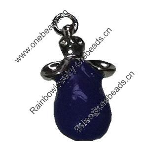 Zinc Alloy Enamel Pendant. Fashion Jewelry findings. Lead-free. About 20mm Sold by PC 