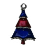 Zinc Alloy Christmas Enamel Charm/Pendant. Fashion Jewelry findings. Lead-free. Chrestmas tree About 30mm Sold by PC