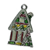 Zinc Alloy Christmas Enamel Charm/Pendant. Fashion Jewelry findings. Lead-free. Chrestmas house About 30mm Sold by PC