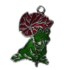 Zinc Alloy Christmas Enamel Charm/Pendant. Fashion Jewelry findings. Lead-free. Chrestmas frog About 30mm Sold by PC